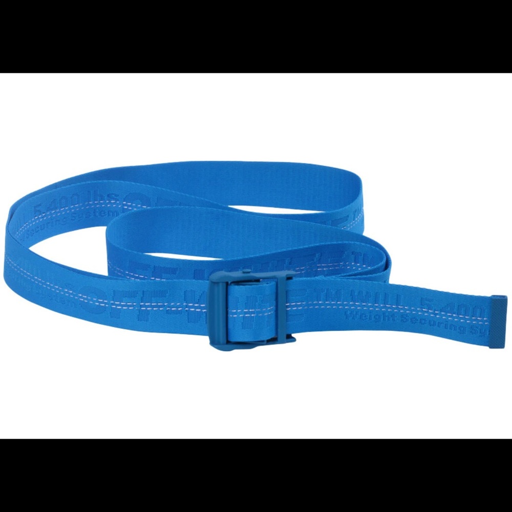 ISO off white blue industrial belt